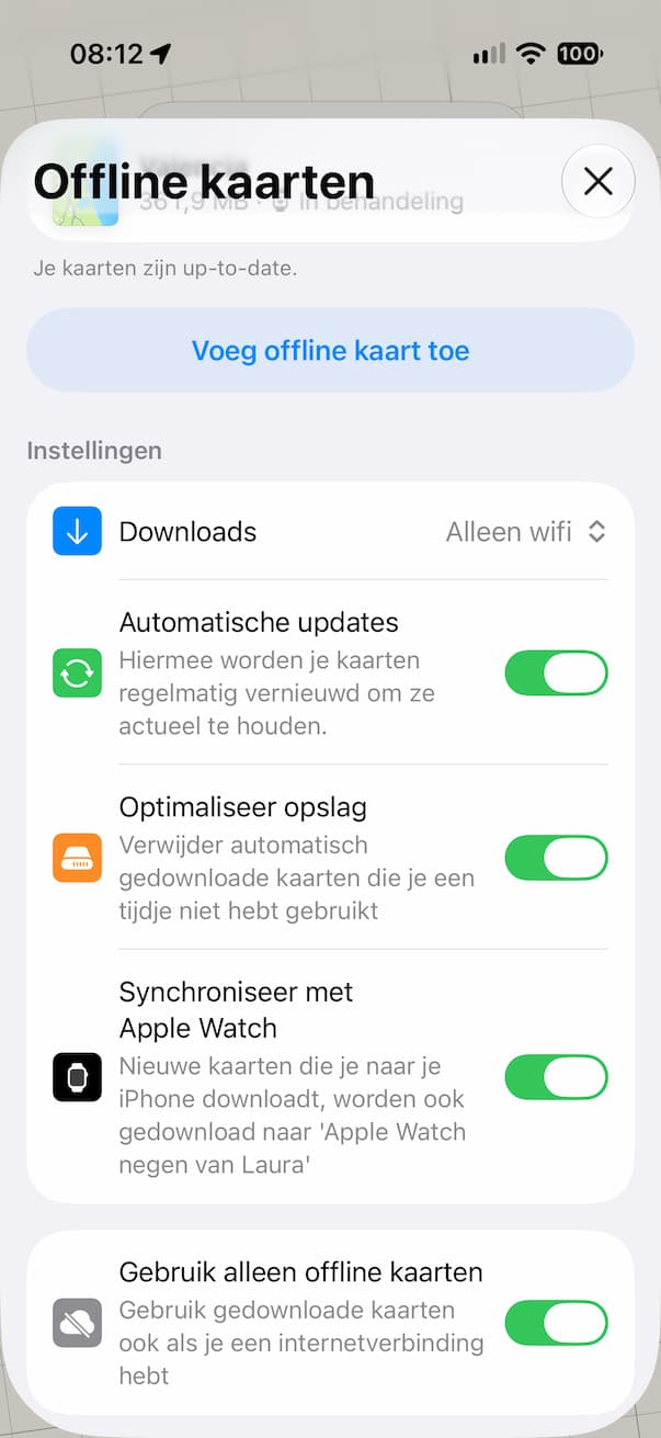 offline kaarten downloaden
