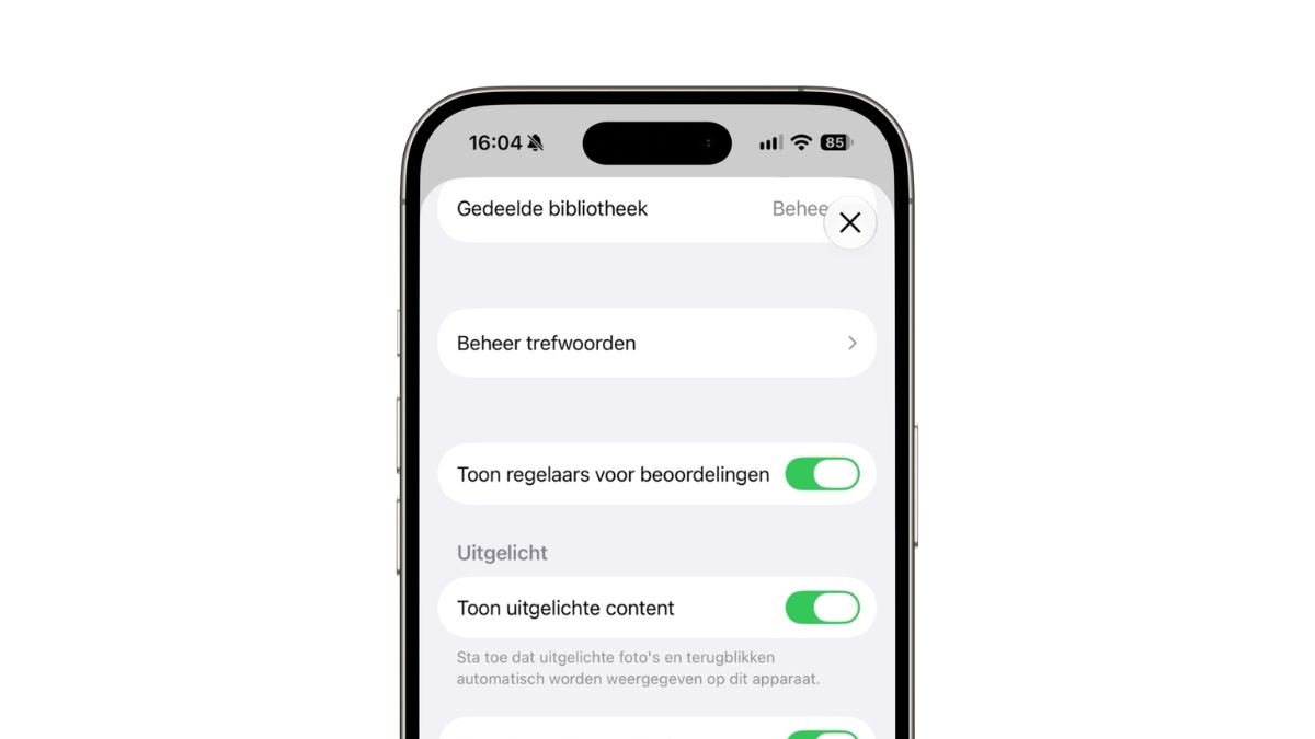Toon regelaars voor beoordelingen