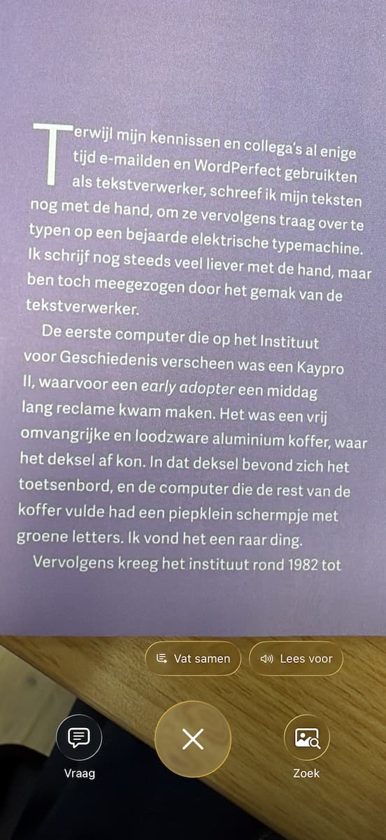 Instructiefoto: Tekst