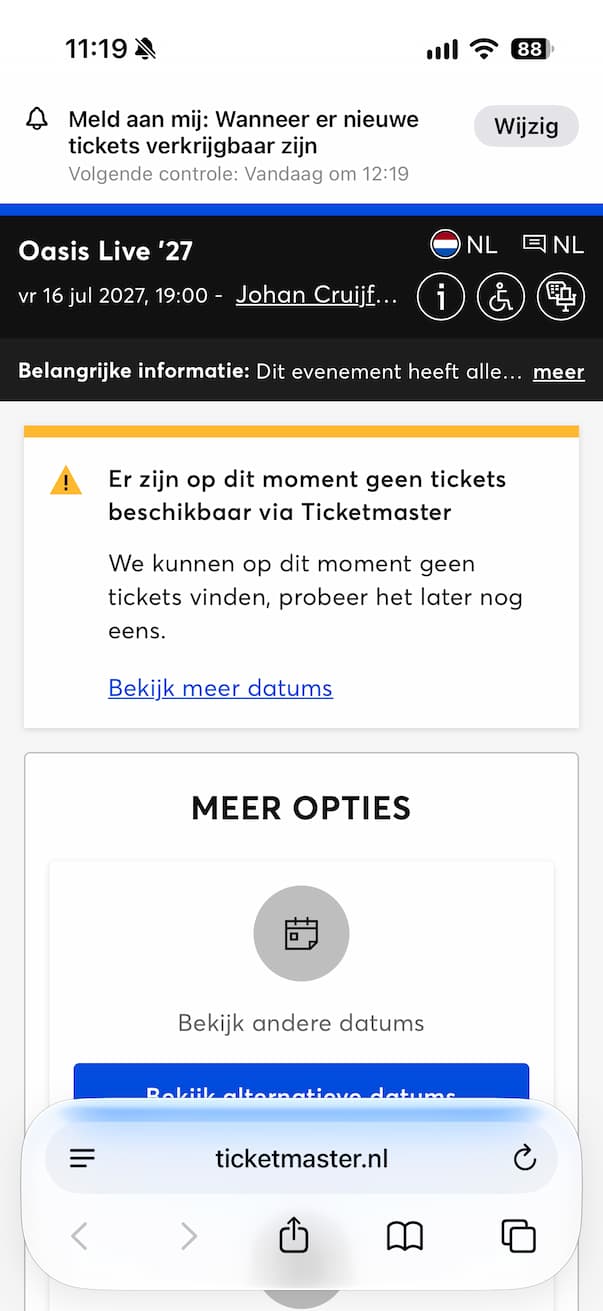 Meld aan mij concerttickets