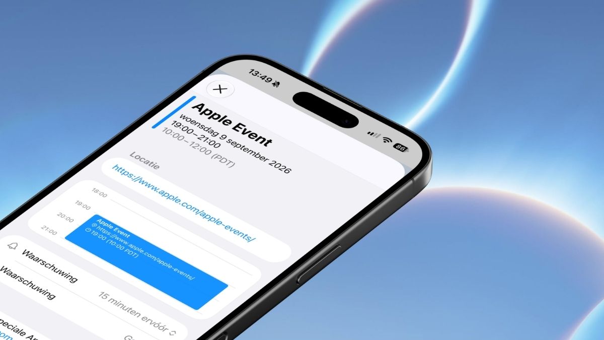Apple event starttijd