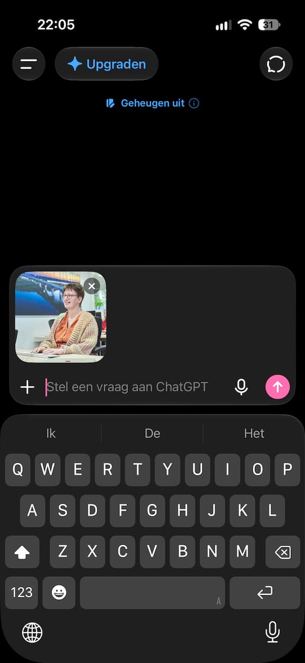 Instructiefoto: ChatGPT