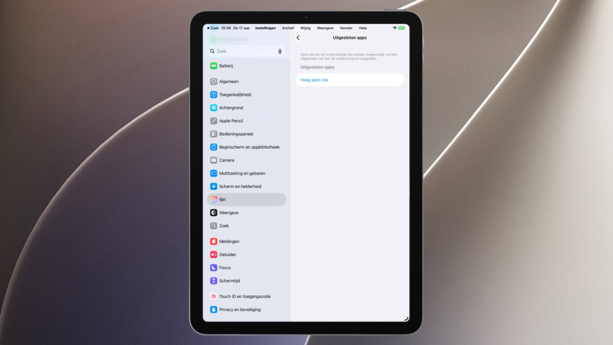 Instellingen Siri in iOS 27.2