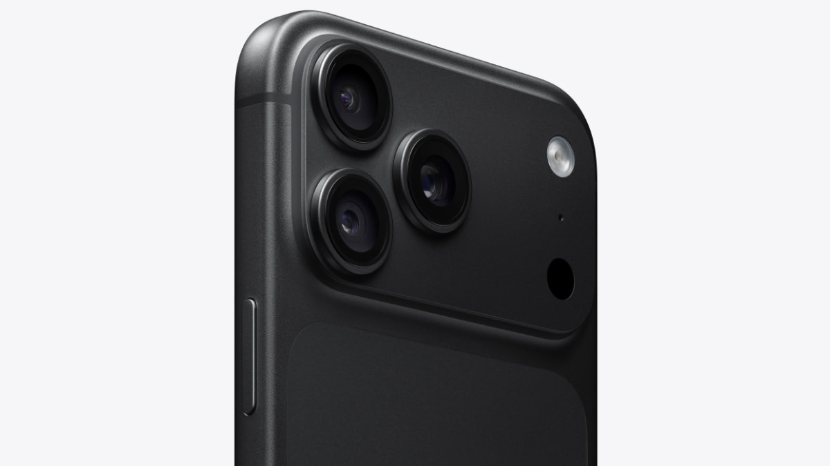 Bovenkant iPhone 18 Pro in zwart