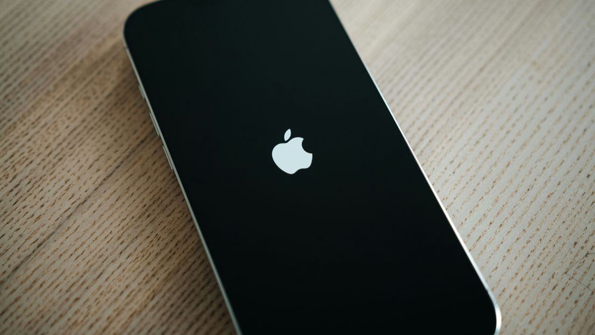 Iphone met Apple-logo in beeld