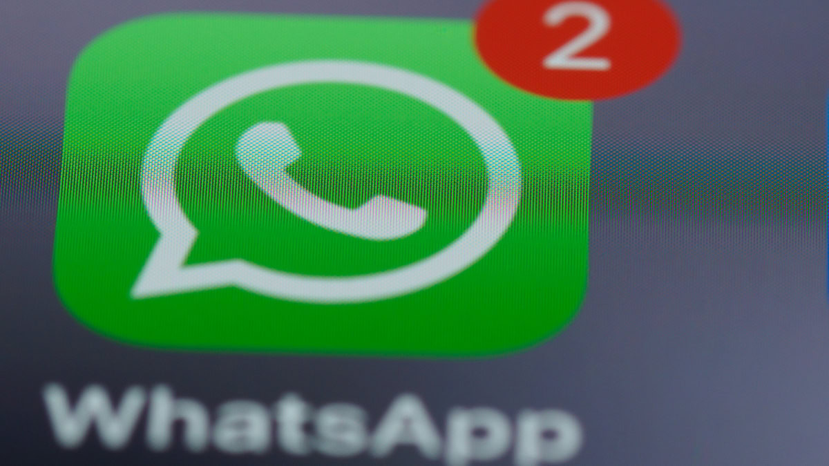 WhatsApp-icoon met rood notificatiebolletje