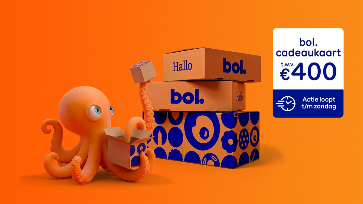 Octopus met pakketjes bol actie Ziggo