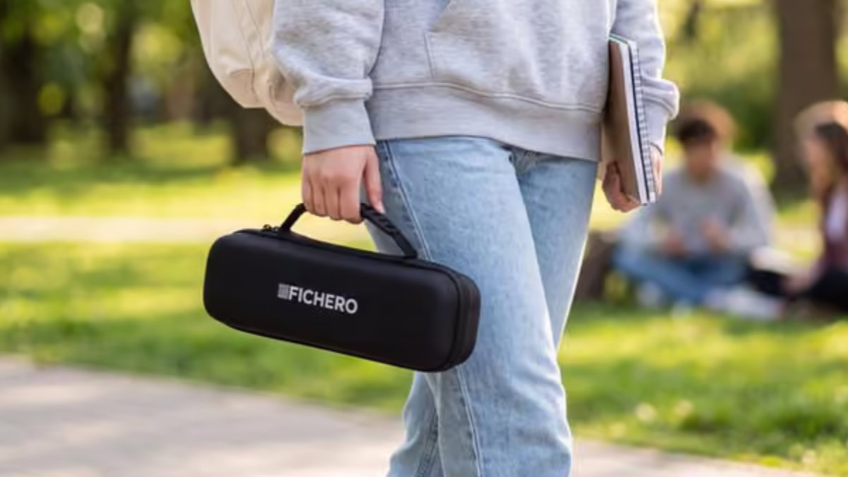 Draagbare printer tas voor onderweg, compact en lichtgewicht.