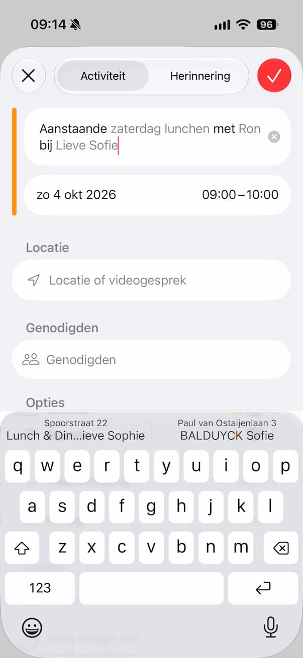 Apple Intelligence in Agenda