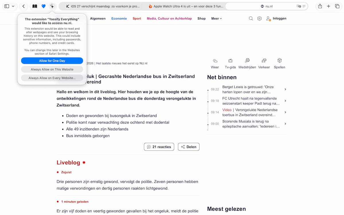 Instructiefoto: Andere websites