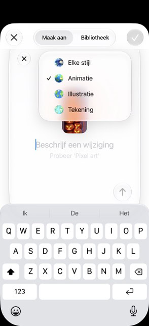 Instructiefoto: Geef je creatie een andere stijl