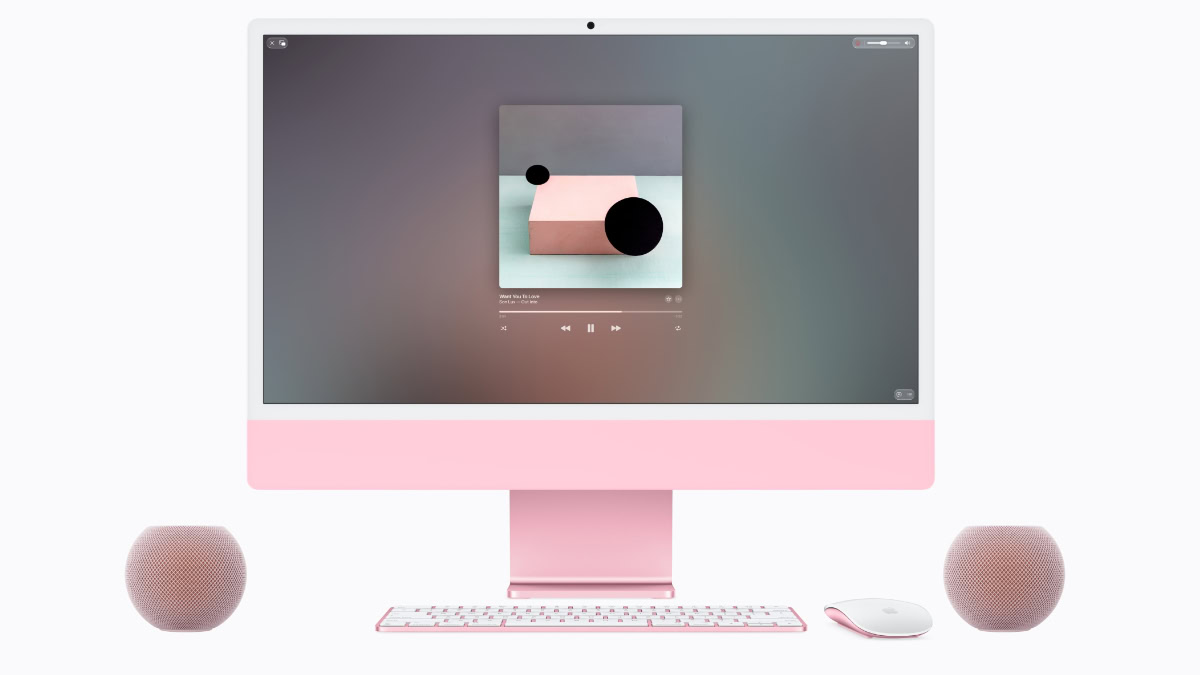 HomePod mini 2 naast Mac