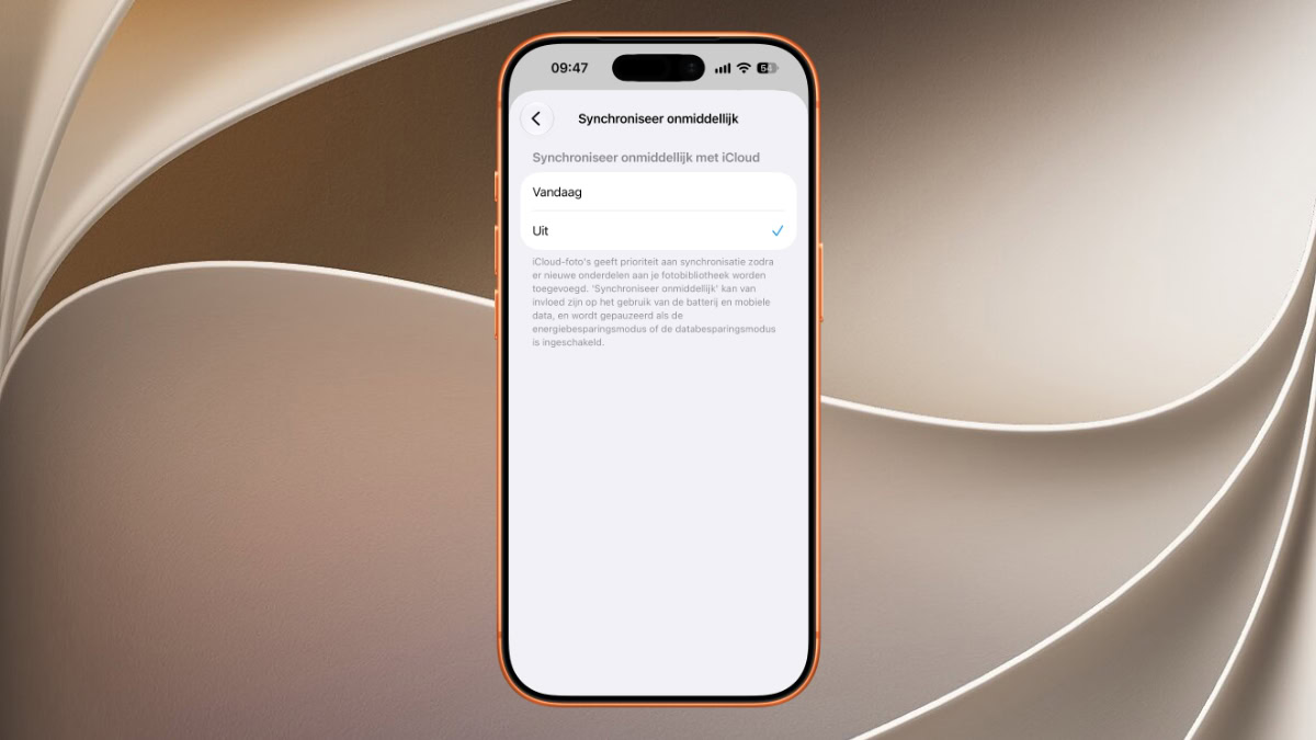 iPhone met functie voor iCloud