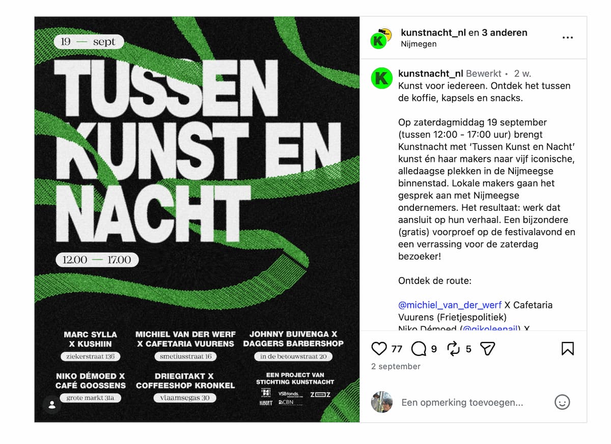 Instructiefoto: Zet het in je agenda